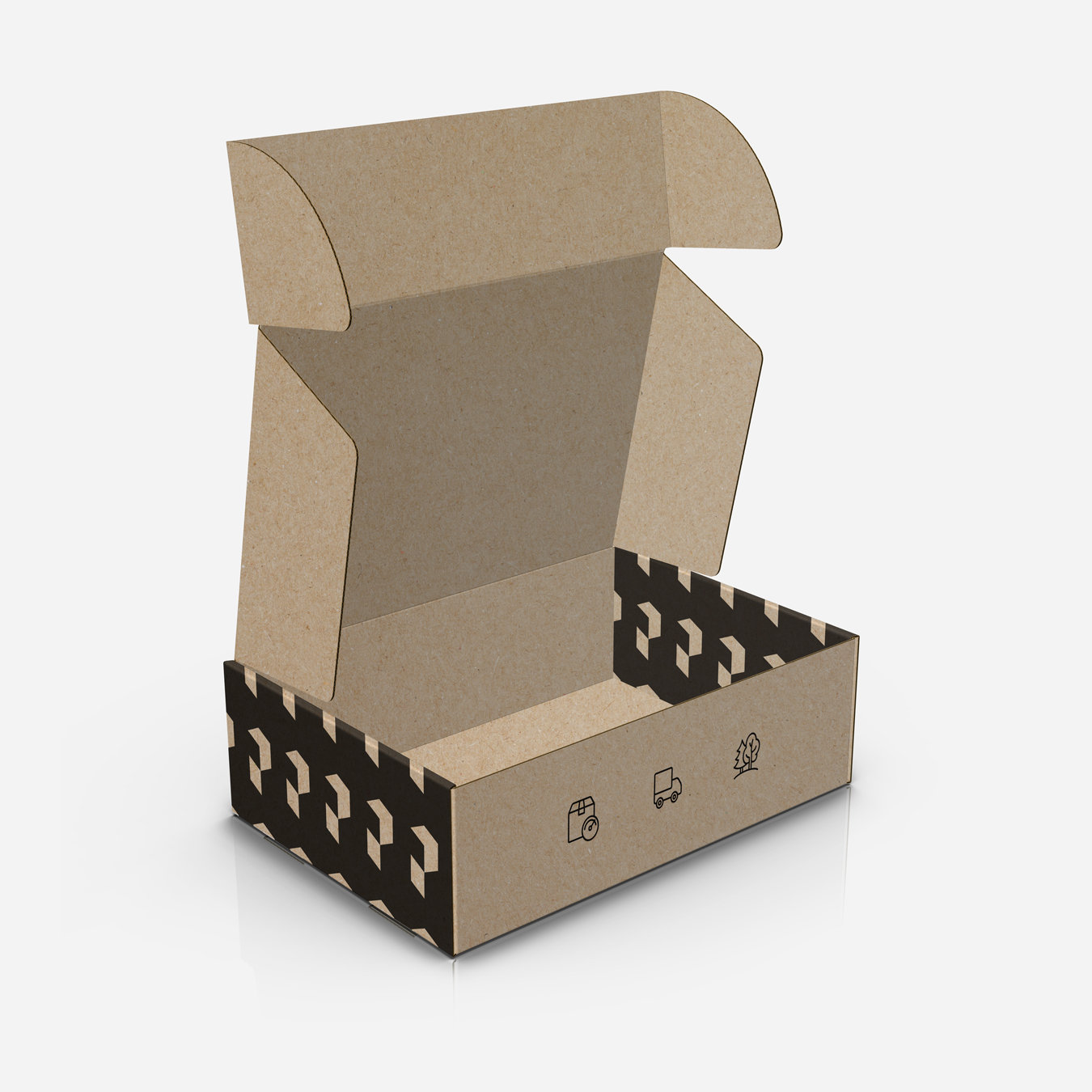 Black printing box, mailer box printing - custom box printing uk.